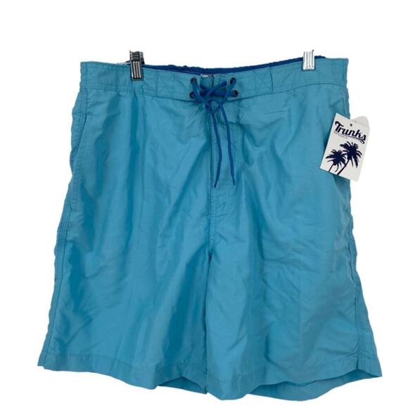 Trunks Contrast Swami Swim Shorts Men's Size L Varsity Blue Mesh Brief Lining - Picture 1 of 14